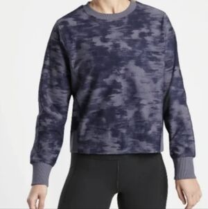 #01 Blowout Sale ATHLETA Farallon Blue Pullover Sweatshirt Sz M